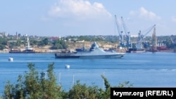 Патрульний корабель проєкту 22160 типу «Василий Быков» у Севастопольській бухті. Крим, архівне фото