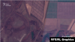 Супутниковий знімок: лісосмуги між селами Ішунь та Воронцівка, 21 січня 2023 року