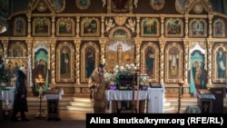 Святкове богослужіння в Кафедральному соборі святих рівноапостольних князя Володимира та Ольги. Сімферополь, 13 січня 2019 року