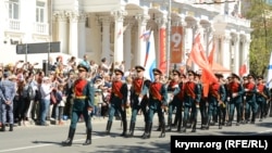 Парад на честь 9 травня, який у Росії називають «День перемоги». Севастополь, 9 травня 2022 року