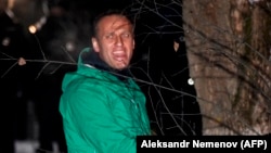 Олексій Навальний під час затримання в Москві, 17 січня 2021 р.