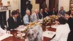Айше Сейтмуратова на зустрічі з президентом США Рональдом Рейганом. 1980-і роки. Архів Айше Сейтмуратової