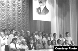 Делегати Курултаю. Сімферополь, Крим, 1991 рік